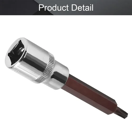 Vista 146 de Utoolmart 1/2" Drive x 0.551 in largo Hex Bit Socket, métrico, S2 y Cr-V acero 1pcs
