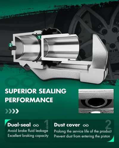 Vista 5 de SCITOO - Conjunto de pinza de freno de disco trasera izquierda con soporte para Buick, para Chevy, Oldsmobile, para modelos Pontiac - Para Allure