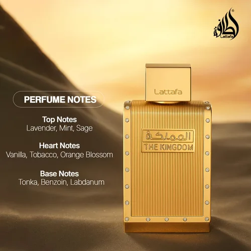 Vista 10 de Lattafa The Kingdom Eau De Parfum Spray para hombre, 3.4 onzas