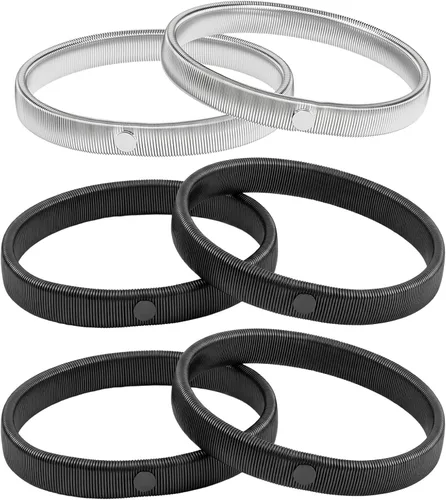 Vista 10 de Pangda 3 pares de ligas de manga para brazos negro (Black and Bronze)