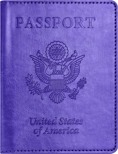 Vista 29 de Combo de tarjetero para pasaporte y vacuna, soporte para pasaporte con ranura para tarjeta de vacuna, cartera para pasaporte, funda para pasaporte
