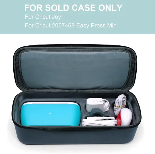 Vista 8 de Estuche rígido de viaje para Cricut Joy, fundas de transporte para Cricut Easy Press Mini con 3 alfombrillas de corte, bolsa de almacenamiento