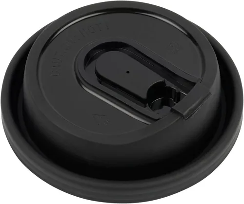 Vista 10 de Restaurantware Solo tapas: tapas Restpresso para tazas de café de papel de 8, 12, 16 y 20 onzas, 25 tapas de papel desechables con tapón Negro