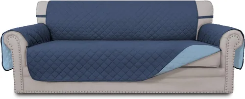 Vista 105 de Easy-Going - Funda reversible para sofá, resistente al agua, con varillas de espuma y correas elásticas, protector de muebles para mascotas y perros