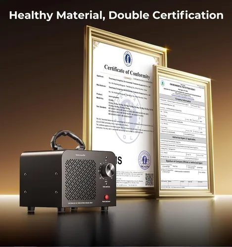 Vista 8 de Generador de ozono de 48,000 mg, máquina comercial de ozono para eliminación de olores, desodorizante purificador de aire ionizador de O3 de alta