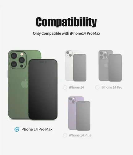 Vista 6 de GOOSPERY Crystal Shield - Funda compatible con iPhone 14 Pro Max, tecnología a prueba de golpes, antiamarilleo, protección de borde elevado