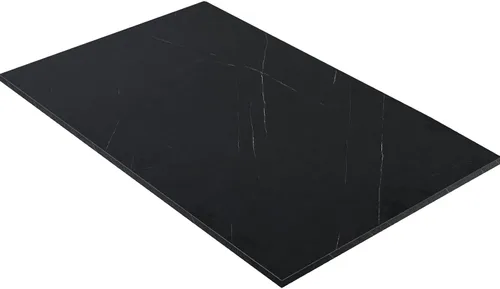Vista 9 de 36x20 pulgadas Mesa Negra Universal, Escritorio Sólido de Una Pieza, Encimera Reversible de Melamina, Dobles Escritorios, L-Escritorio DIY