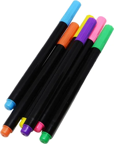Vista 6 de VHALE Paquete de 2 fundas para lápices para colorear y bolígrafos, bolsa de papelería con cremallera, artes y manualidades para el aula, juguetes