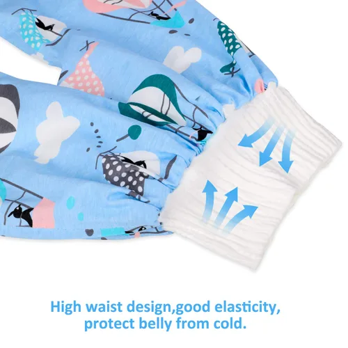 Vista 2 de 2 paquetes de pantalones de pañal impermeables para entrenamiento para ir al baño, pantalones de pañal de tela para bebé niño y niña para la noche
