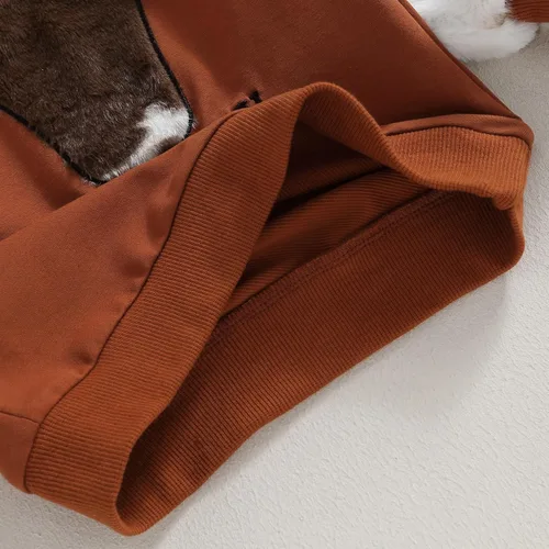 Vista 6 de LZCYILANXIULSL Sudadera occidental de manga larga con cuello redondo y estampado de vaca, para otoño e invierno