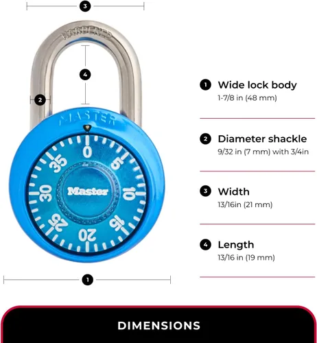 Vista 4 de Cerradura de combinación Master Lock , 1528DTGT