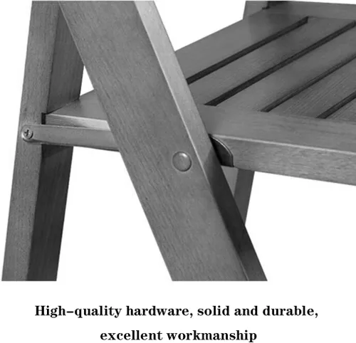 Vista 7 de Folding Chairs Silla de comedor plegable para muebles, silla de entrenamiento de oficina de madera maciza, silla de escritorio, silla de estudio