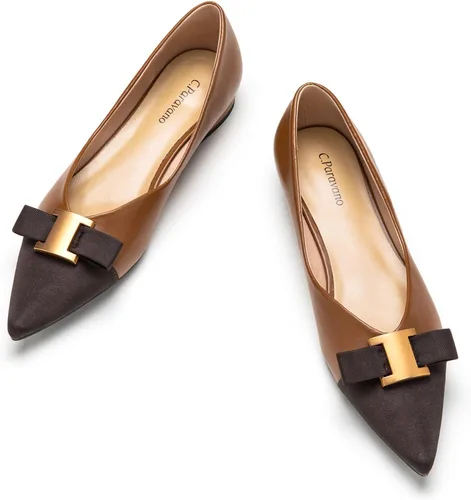 Vista 12 de C.Paravano Zapatos planos para mujer Zapatos de ballet con punta Negro
