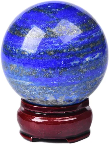 Vista 67 de JIC Gem Piedra Natural de Jaspe Africano Cristal de Curación Esfera Adivinación Bola de Piedra Preciosa, Feng Shui Reiki Aura Decoración