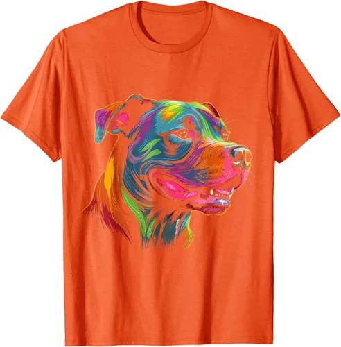 Vista 72 de Pit Bull Mom Dog Lover Colorido Artistic Pitbull Owner - Camiseta para mujer, Negro