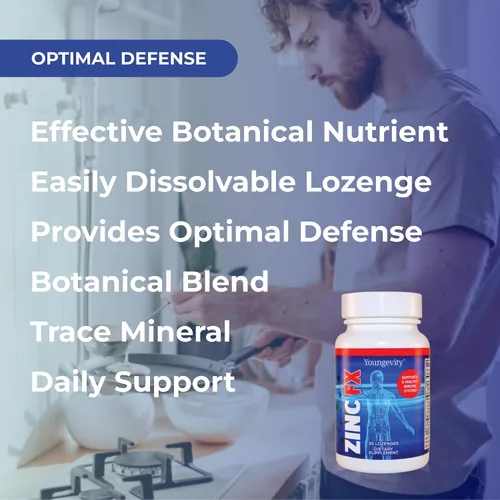 Vista 4 de Youngevity Zinc Fx - Zinc + oligominerales + saúco + astrágalo - Apoyo inmunológico masticable - Altamente absorbente - Delicioso - 30