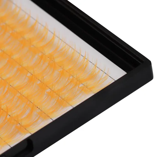 Vista 54 de Pestañas postizas de tallo ancho con varias pestañas falsas de colores D Curl de 10 a 20 mm para elegir, pestañas postizas profesionales