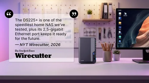 Vista 12 de Synology DiskStation DS225+ de 2 bahías (sin disco)