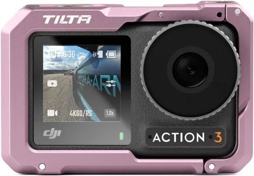Vista 7 de Tilta Jaula para cámara compatible con DJI Osmo Action 3 Basic Kit (negro), armadura protectora, mejora la funcionalidad con opciones de montaje