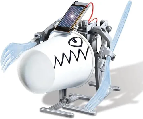 Vista 6 de 4M: Green Science - Robot solar - Kit de construcción de robot para caminar, motor de energía renovable, movimiento mecánico, juguete de ingeniería