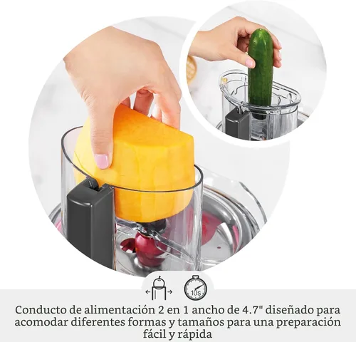 Vista 6 de Breville BFP610 Sous Chef - Procesador de alimentos de 9 tazas, acero