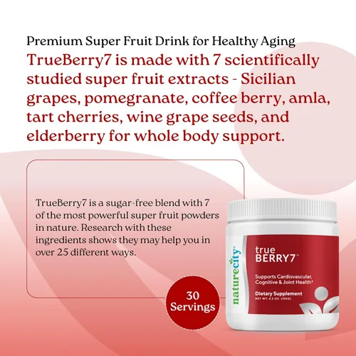 Vista 3 de NatureCity True-Berry-7 Mezcla de bebida de superfrutas, apoyo inmunológico