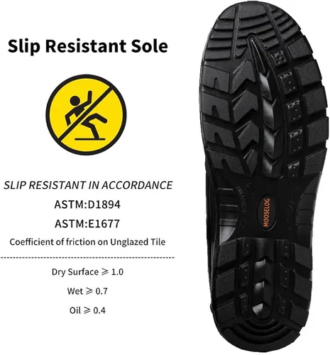 Vista 5 de MooseLog Botas de seguridad de trabajo con punta de acero para mujer 925