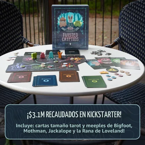 Vista 4 de Unstable Games Twisted Cryptids Juego de Mesa - Juego de Cartas de Estrategia para Adultos y Niños - Juegos de Mesa Familiares para 2-4 Jugadores