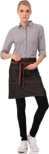 Vista 2 de Chef Works Delantal unisex Memphis Half Bistro