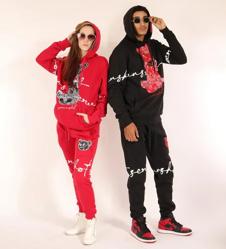 Vista 87 de SCREENSHOT Sudadera urbana de forro polar para hombre, diseño de dibujos animados de animación, parche bordado de gel