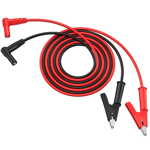 Vista 7 de Proster 4mm Enchufe Banana a Pinza de Cocodrilo - Cable de prueba eléctrica flexible de cobre puro de 15A 1000V de un metro para pruebas