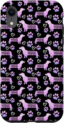 Vista 24 de Dachshund Mom Weenie Mama Weiner Dog - Funda de regalo para iPhone 16, color rosa