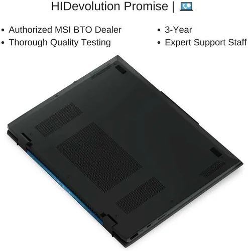 Vista 9 de HIDevolution [2024] MSI Prestige 13 AI Evo A1MG [gris estelar] QHD+ OLED de 13.3 pulgadas, 1.4 GHz Ultra 7-155H, gráficos Intel Arc, 16 GB LPDDR5