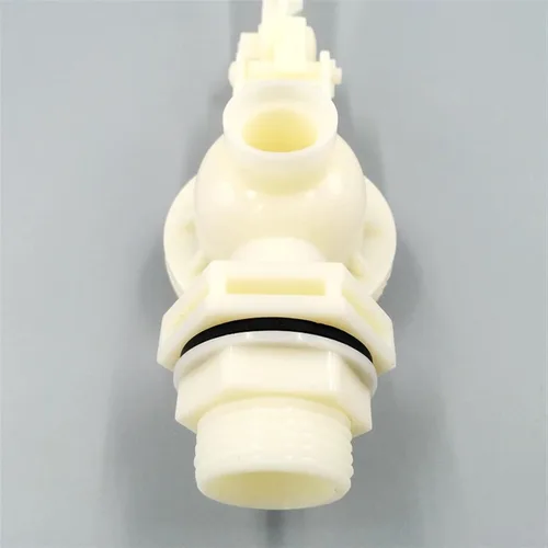 Vista 5 de Liquid Water Level Control DN15 1/2" DN20 3/4" DN25 1" BSPT Thread Plastic Float Valve Ball Tank Pool Adjustable float valve(DN15)