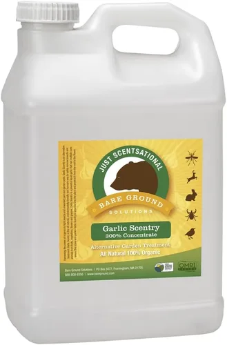 Vista 6 de Just Scentsational Bare Ground Solutions GAR-128 Barrera y repelente de ajo líquido natural, 128 onzas (1 galón)