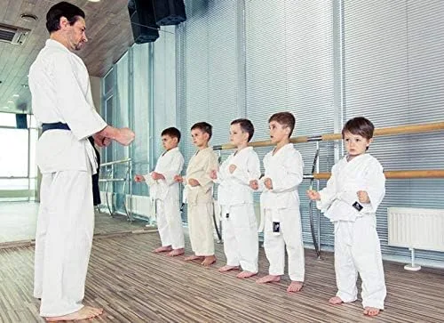 Vista 5 de Hawk Sports Karate Uniform for Kids & Adults Lightweight Student Karate Gi Martial Arts Uniform with Belt