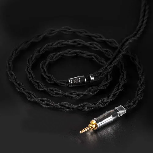 Vista 6 de KBEAR - Cable de auriculares de 4 núcleos y 2 pines [suave], cable de actualización 5N UPOCC Singel, cable desmontable IEM con enchufe de 0.098 in