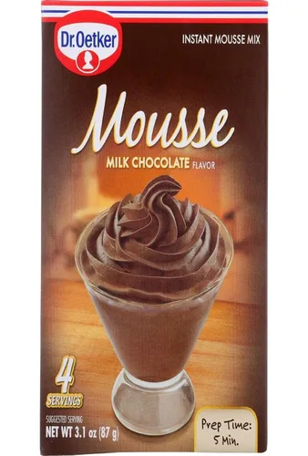 Vista 2 de Oetker - Mousse de chocolate con leche, 3.1 onzas