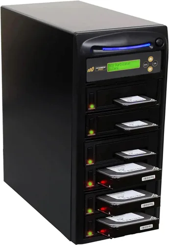 Vista 5 de Acumen Disc Duplicadora de discos duros de 1 a 7 GB/min, copiadora independiente y desinfectante/borrador compatible con DOD para múltiples discos
