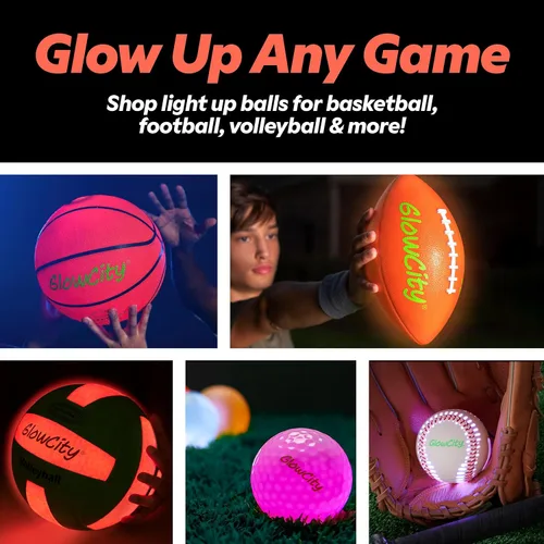 Vista 9 de GlowCity Balón de fútbol que brilla en la oscuridad - Tamaños 3, 4, 5 para niños, adolescentes y adultos - Balón de fútbol que se ilumina con 2