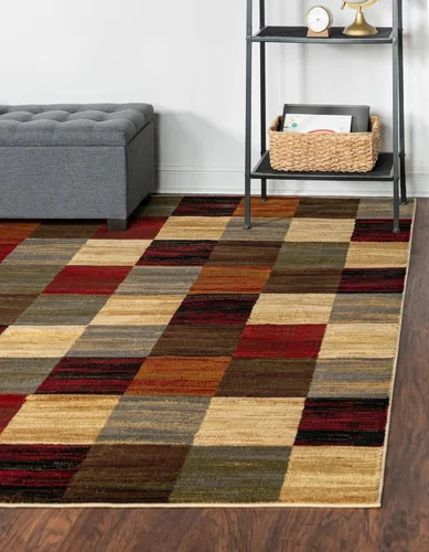 Vista 19 de Unique Loom Barista Collection - Alfombra Gava (2' 2" x 3' 1" Rectangular, Multi/ Marrón)