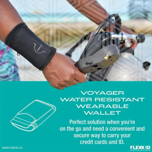 Vista 4 de Cartera de brazalete con bloqueo, Negro -, Contemporáneo