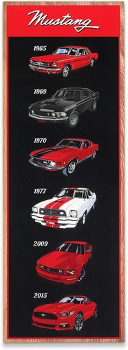 Vista 7 de Open Road Brands Chevrolet Logo Evolution - Decoración de pared de madera vertical - Arte de pared grande de Chevrolet para cueva de hombre o garaje