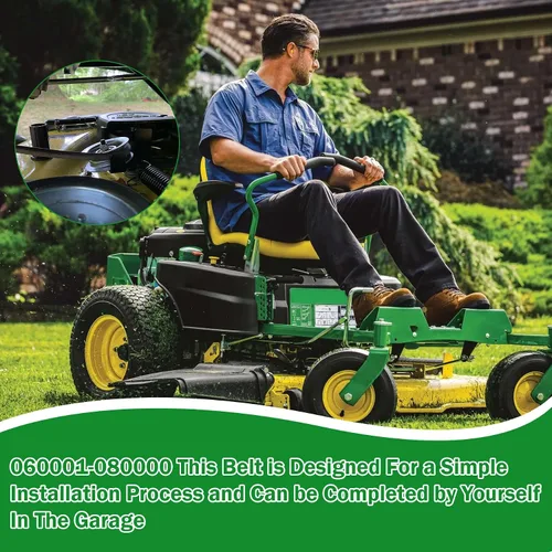 Vista 5 de Cinturón de 48 pulgadas para John Deere Z355E Z355R 2017 060001-080000 GX26422 1/2 "X144.5".