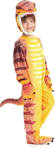 Vista 2 de NoveltyBoy Disfraz de dinosaurio T-Rex para bebé de Triceratops para cosplay