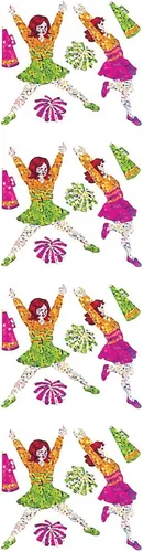 Vista 28 de Jillson Roberts Pegatinas prismáticas, banderas estadounidenses, 12 hojas (S7163)