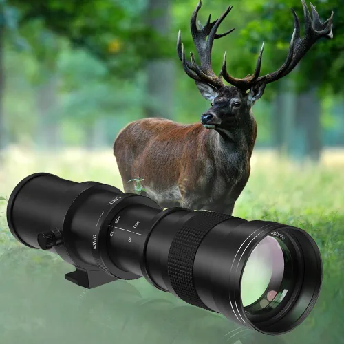 Vista 4 de 420-800mm f/8.3 Lente teleobjetivo Zoom para cámara SLR para Canon T7i T6 T6i T6s T7 T8i T3i, T4i, T5, T5i, SL2, SL1 4000D 2000D 80D 90D 5D III 6D