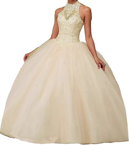 Vista 36 de QXMYOO Vestido de Gala de Quinceañera Sweet 16 Fiesta de Graduación Vestido de Princesa para Adolescentes Negro (Style1-Black)