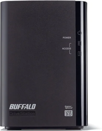 Vista 4 de BUFFALO DriveStation Duo 2-Bay 8TB (2x4TB) Disco duro externo de escritorio TAA USB 3.2