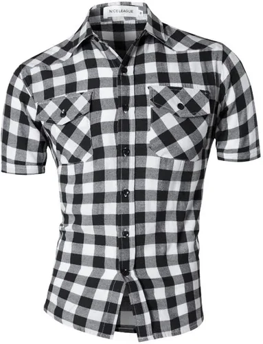 Vista 26 de jeansian - Camisas de manga larga de ajuste entallado para hombre (8397), con botones, informales y de vestir.